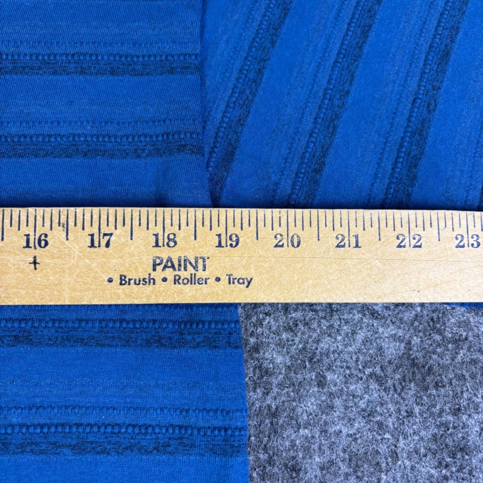 Camiseta De Colección Bugle Boy Para Hombre Azul Rayas Manga Corta Talla Mediana Años 90 Foto 4 de 4