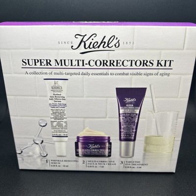 Kiehl s Super Multi-Correctors Kit Anti-Aging Set Retinol Serum Eye Cream NEW