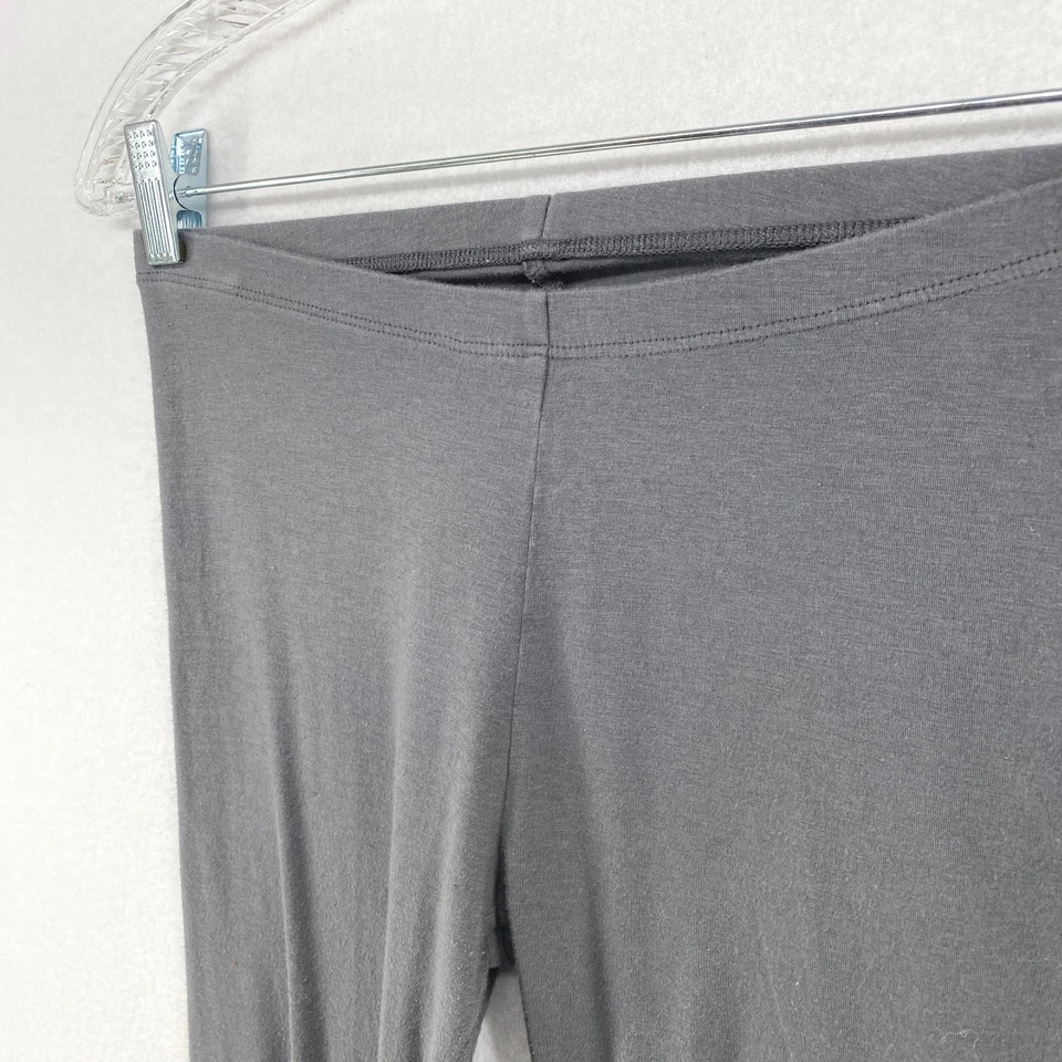 Leggings EILEEN FISHING XS Jersey de Algodão Orgânico Elástico Cropped Pull On Cinza EUA - Imagem 2 de 4