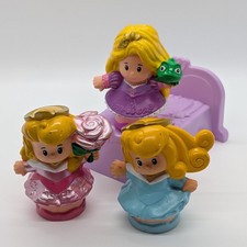 Fisher Price Little People Disney Princess Repunzel & Sleeping Beauty w/...