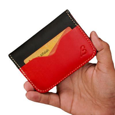 Leather Wallet Genuine Handmade Full Grain Bifold Wallet for Men, Slim, Natural