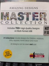AMAZING DESIGNS MASTER COLLECTION 700 DESIGNS ON USB EMBROIDERY DESIGNS