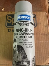 S00740 Sprayon WL740 Zinc-Rich Cold Galvanizing Compound, 14oz