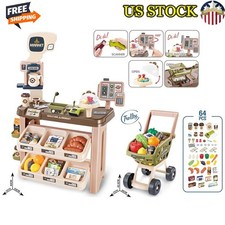 Supermarket Play Set W/ Shopping Cart 64 Accessories 3 Age Mundo Toys Plastic