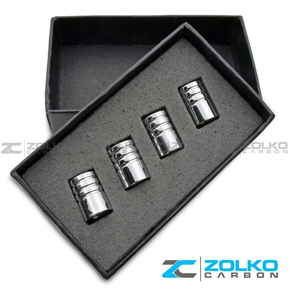 VALVE STEM CAPS WHEEL TIRE CHROME FOR CORVETTE VE108 - US SELLER - Image 4 of 4