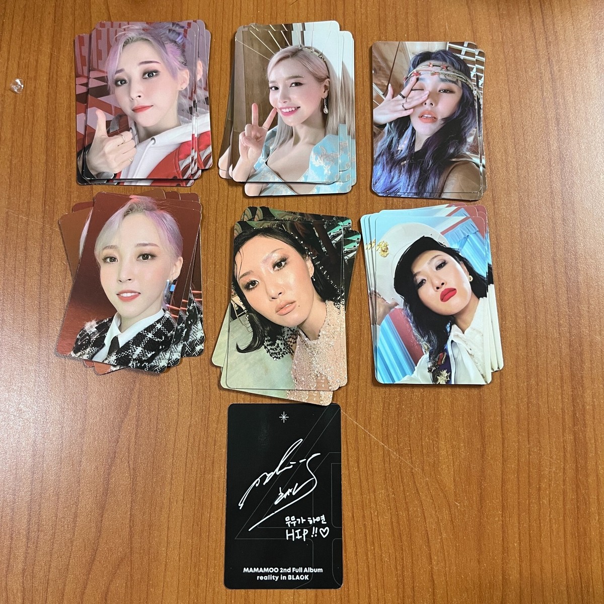 WHEEIN MAMAMOO Official Photocard [Reality In Black]_Kpop | eBay