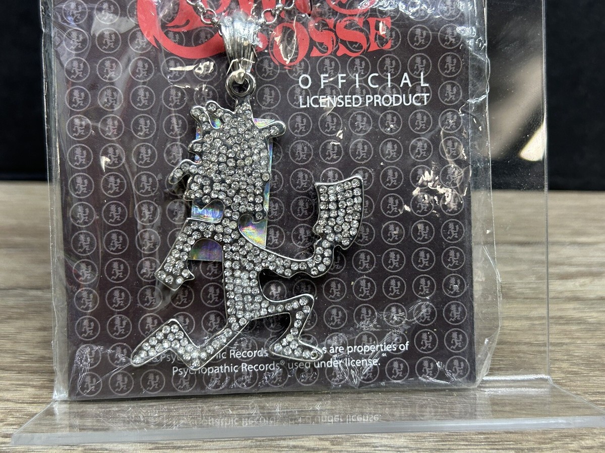 Official Licensed Juggalo Hatchetman Rhinestone Iced Necklace New