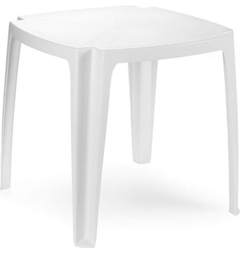 Tavolo in Resina Quadrato Bianco 75x75 IPAE Progarden 90955