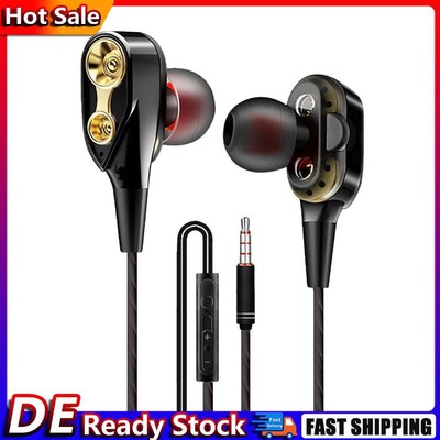 Wired Earbuds with Mic - with Deep Bass In-Ear Headset for Sports Running De