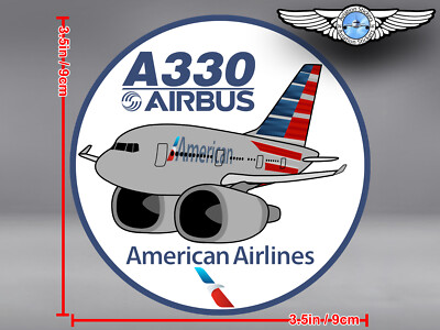 AMERICAN AIRLINES AA AIRBUS A330 A 330 PUDGY DECAL / STICKER | eBay