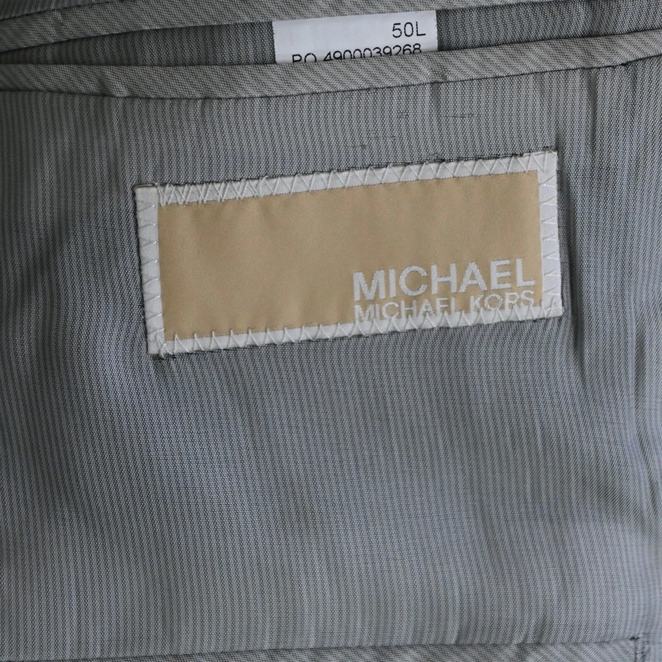 Michael Kors 50L 40x32 Gris 100% Lana Hombre Chaqueta Pantalones Traje Foto 4 de 4