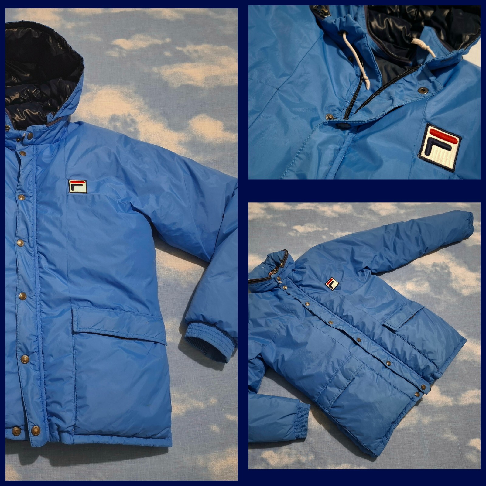 JACKET goretex and goose 80's FILA Biellese TG.48 M made in Italy RARE