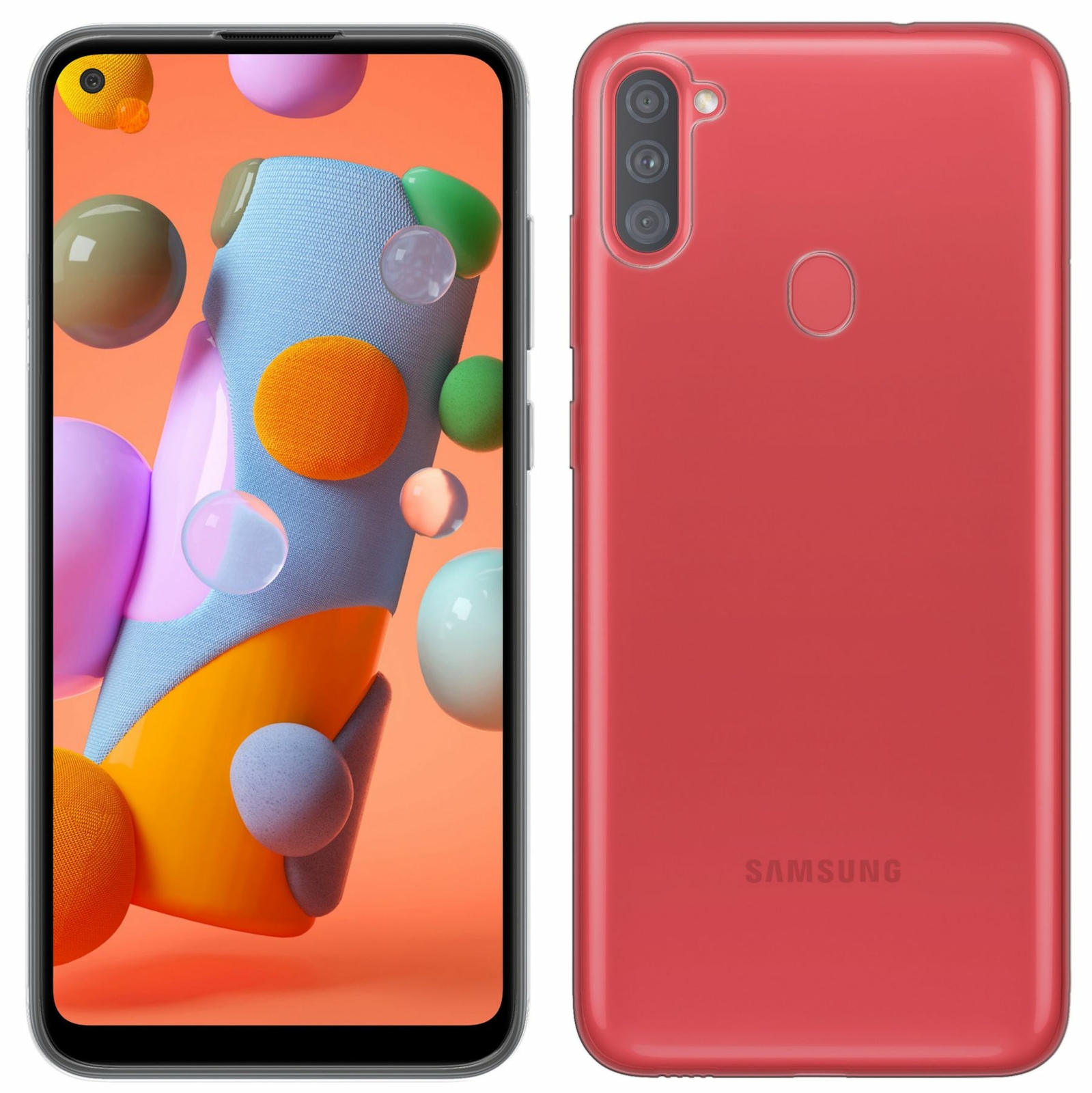 Силиконовый защитный бампер с гелевым покрытием для SAMSUNG GALAXY A11 (A115F)