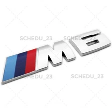Chrome M6 Emblem Badge Trunk ABS M Series Performance F06 F12 F13