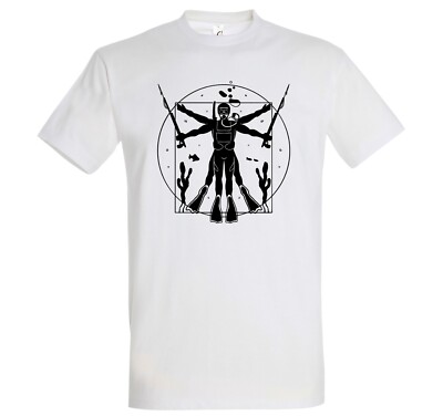 Youth Designz Da Vinci Taucher Herren T-Shirt Cool Lustig Fun