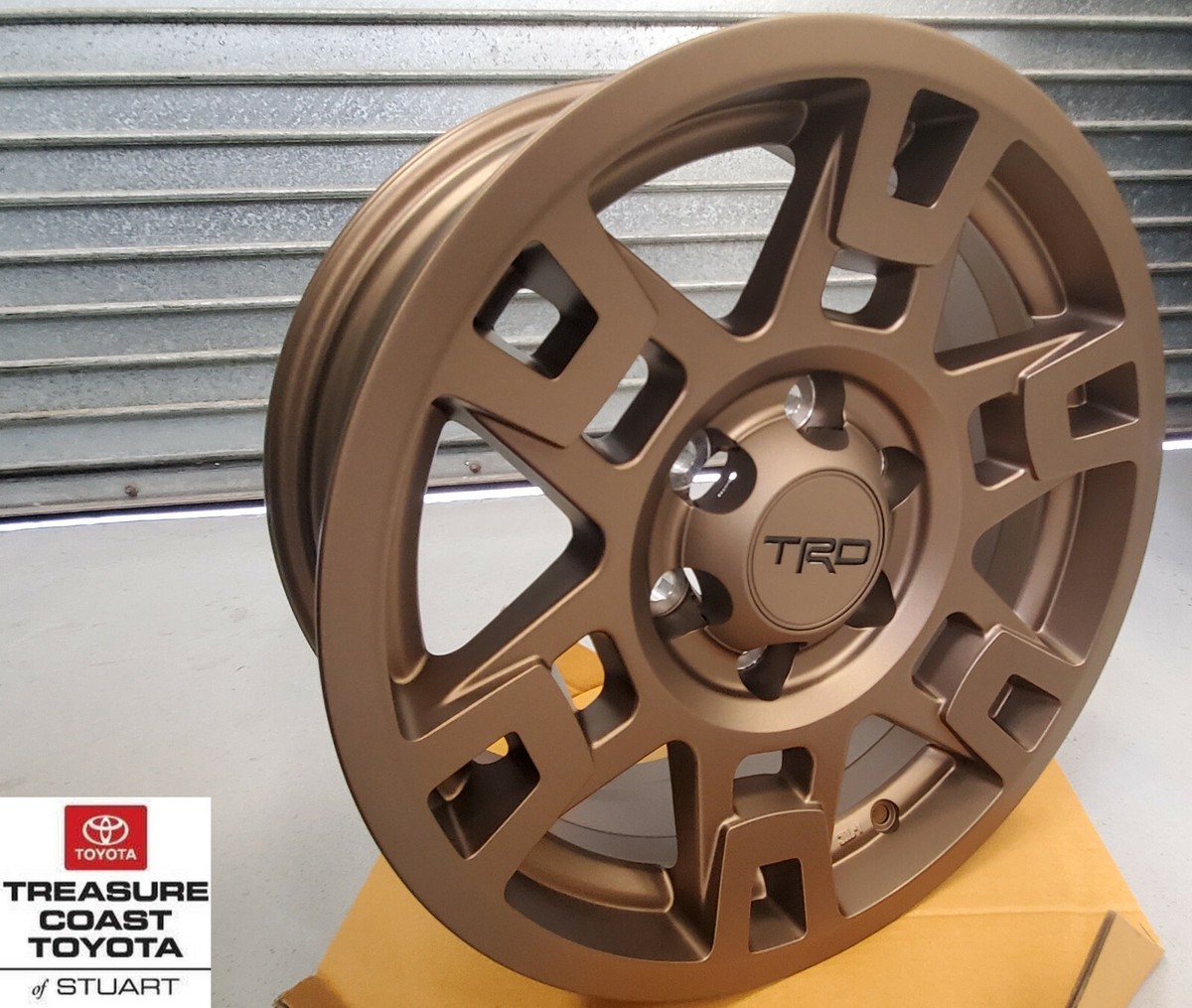 NEW OEM TOYOTA FLAT BRONZE TRD ALUMINUM 17 INCH WHEEL 1 PIECE | eBay