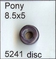 5241 Pony 8.5mm Wampum Bead Quahog Face Drilled