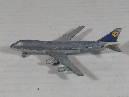 LUFTHANSA Boeing 747 - 4" Cast Metal Toy Airplane - SCHABAK - Made in Germany - Picture 1 of 11