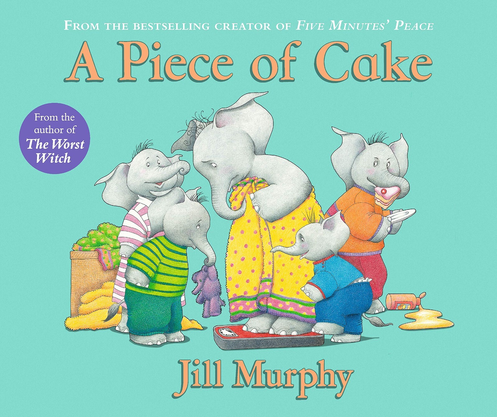A Piece of Cake (Large Family) Jill Murphy Children's Story Book Diet Food New