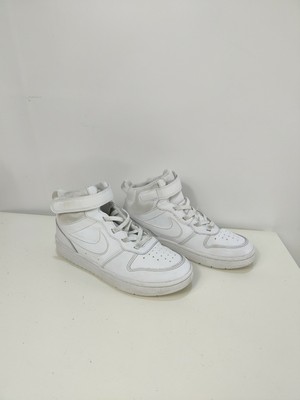 BOY'S KIDS NIKE COURT BOROUGH MID WHITE TRAINERS SNEAKERS UK 1 EU 33 | eBay