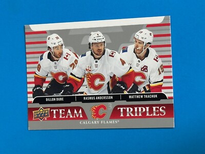 2020-21 Upper Deck Series 1 Dube/Andersson/Tkachuk Team Triples #TT-C1 Calgary F