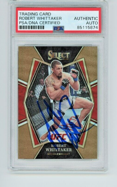 ROBERT WHITTAKER AUTO #/175 PSA/DNA Bronze Prizm 2022 Panini