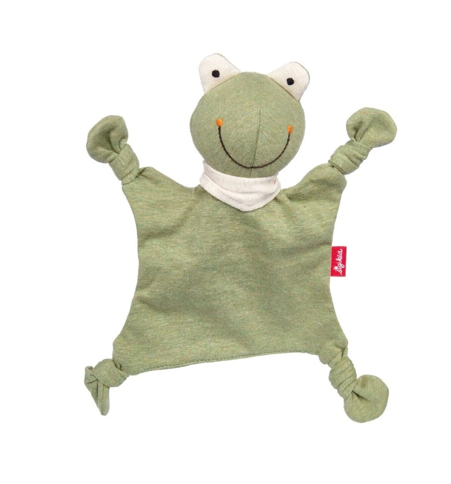 SIGIKID BABY MINI SCHMUSETUCH SCHNUFFELTUCH FROSCH VON SGIKID NEU