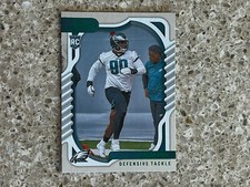 Jordan Davis 2022 Panini Absolute Rookie Card RC Green #172 Philadelphia Eagles. rookie card picture