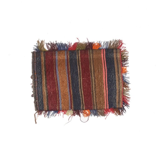 Authentic Hand Knotted Afghan Wool Pillow Cover Rug 79x58cm - Picture 2 of 2