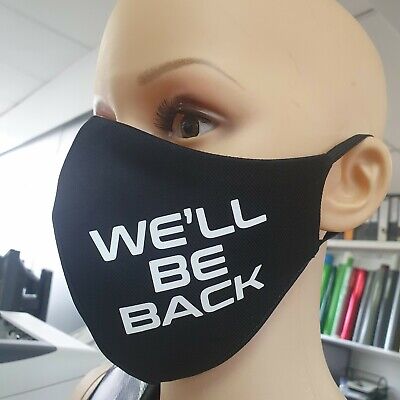 We Ll Be Back Arnold Schwarzenegger Funny Washable Facemask Cyclists Face Mask Ebay