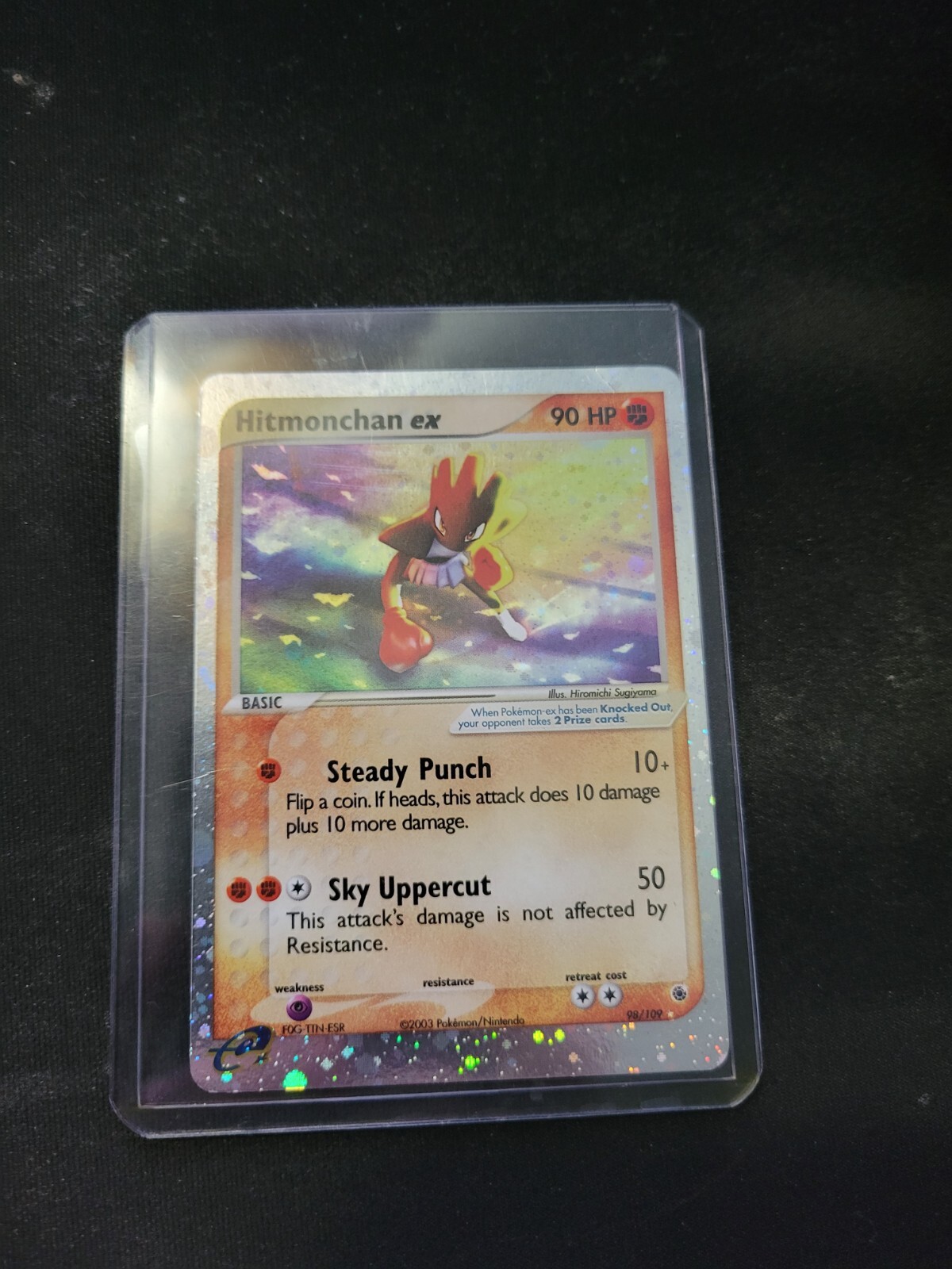 Hitmonchan Ex 98/109 Ultra Rare Pokemon Ruby & Sapphire Near Mint