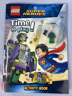    Lego DC Superman Time to Play Activity Book Lex Luthor Exclusive Minifigure  