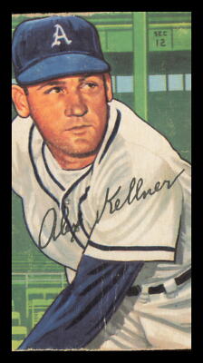 1952  Bowman #226 Alex Kellner Philadelphia Athletics TRIMMED