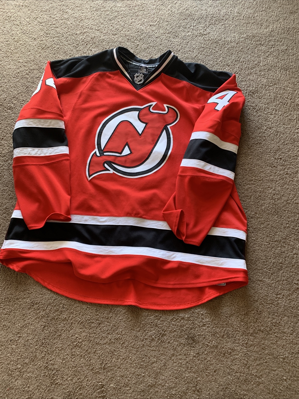 New Jersey Devils game worn hockey jersey with white strip eBay