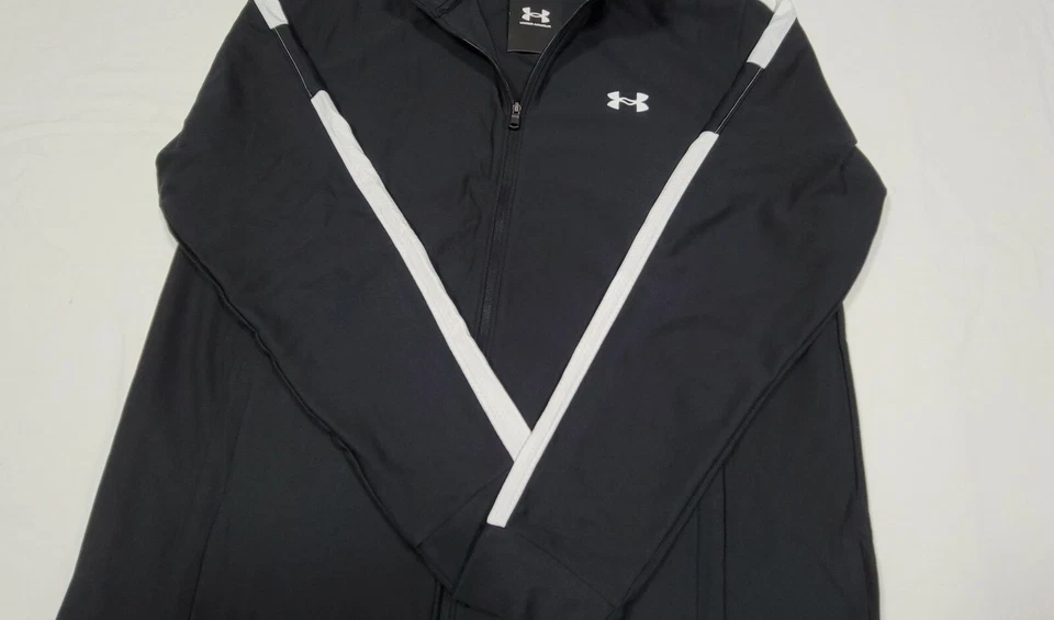 Under Armour мужчин UA Twister полный молнии трек черная куртка 1347293-001 SZ большой - Изображение 3 из 4