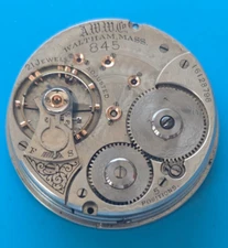 VINTAGE 18 SIZE WALTHAM MODEL 1892 21 JEWEL GRADE 845 POCKET WATCH PARTS