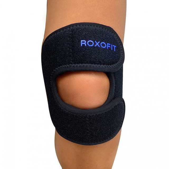 Dual Patella Strap Best Knee Brace for Osgood Schlatter Blue Logo eBay