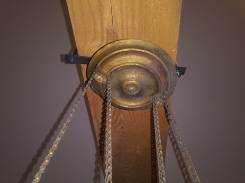 HANGING LIBRARY OR PARLOR VICTORIAN OIL LAMP ANTIQUE - Picture 9 of 18