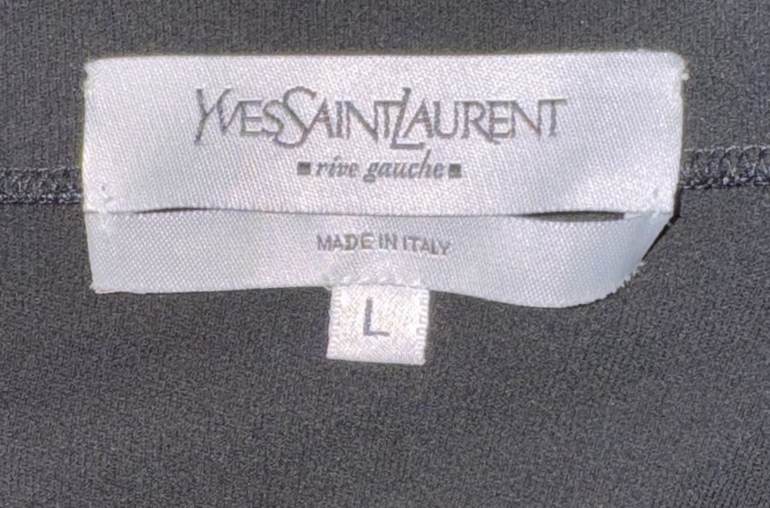 GONNA YVES SAINT LAURENT NERA VISCOSA JERSEY PANNELLO ELASTICIZZATO TAGLIA L SFODERATA
