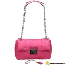 PRADA Bomber Chain Shoulder Bag BR5024