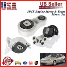 3PCS Engine Motor & Trans Mount Set For 10-12 Ford Fusion/07-12 Lincoln MKZ 3.5L