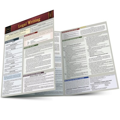 QuickStudy | Legal Writing Laminated Study Guide, Barcharts
