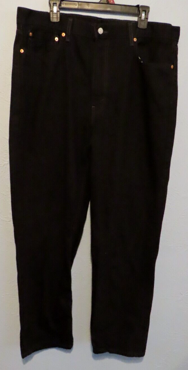 Levi's 550 Jeans Mens 40x32 Black Denim Pants Relaxed Fit | eBay