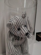 DAVID WELLS NEW YORK YANKEES BAMM BEANOS PLUSH BEAR 1998 NWT- WORLD SERIES CHAMP