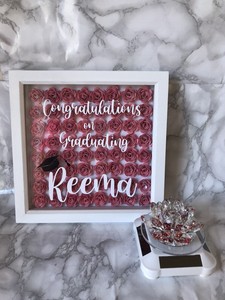 Download Personalised Gift Shadow Box 3d Flower Box Frame Paper Flowers Roses Ebay