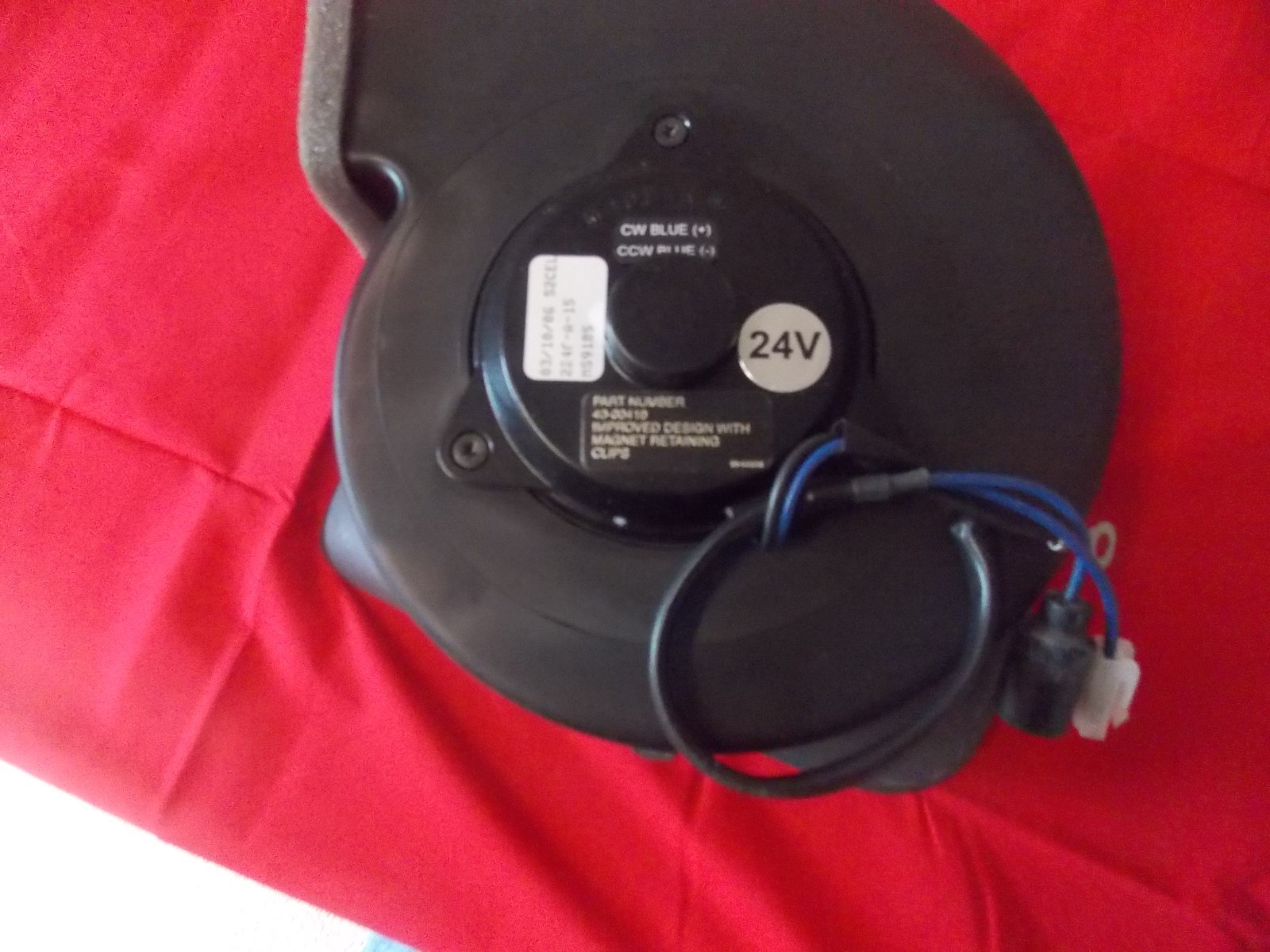 HUmmer BLOWER FAN 24VDC-Heater-Motor NEW H1 40-00410 | eBay