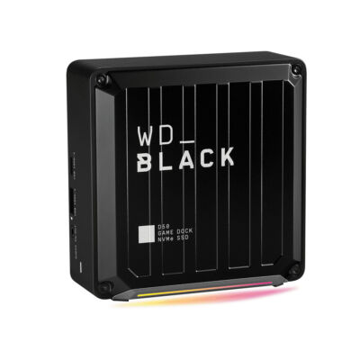 WD_Black D50 Game Dock 1TB 2x Thunderbolt 3 Ports 2xUSB-C Gigabit Ethernet Black