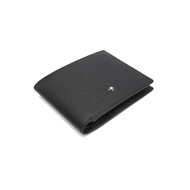 Cartera de cuero de vaca natural plegable Montblanc Sartorial genuina para hombre 113215 Foto 3 de 4