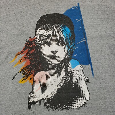 Vintage 1986 Les Miserables Broadway Musical Single Stitch