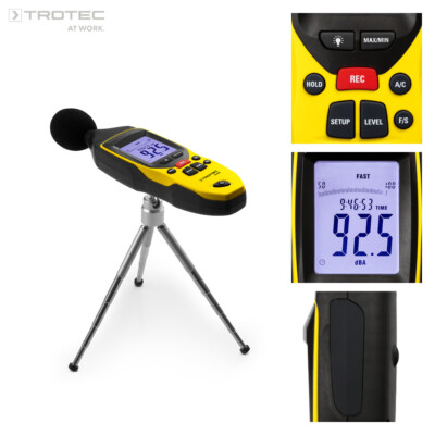 TROTEC Schallpegelmessgerät SL400 | Schallpegelmesser Dezibel 30 - 130 dB